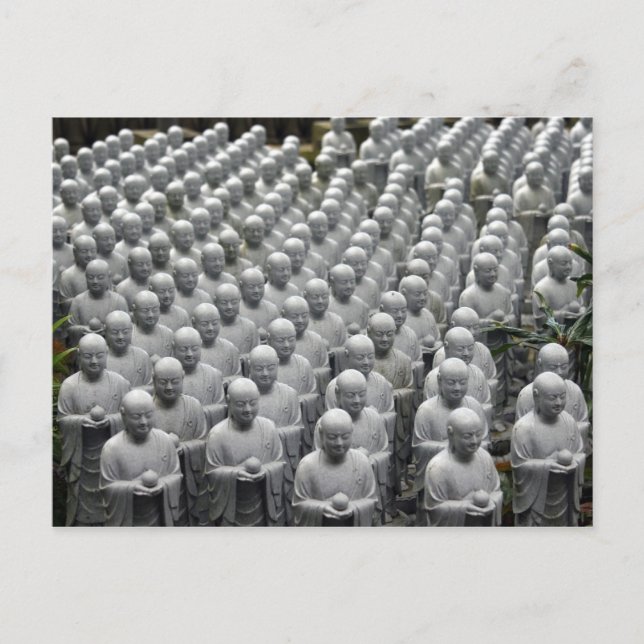 Buddhastatuen Postkarte (Vorderseite)