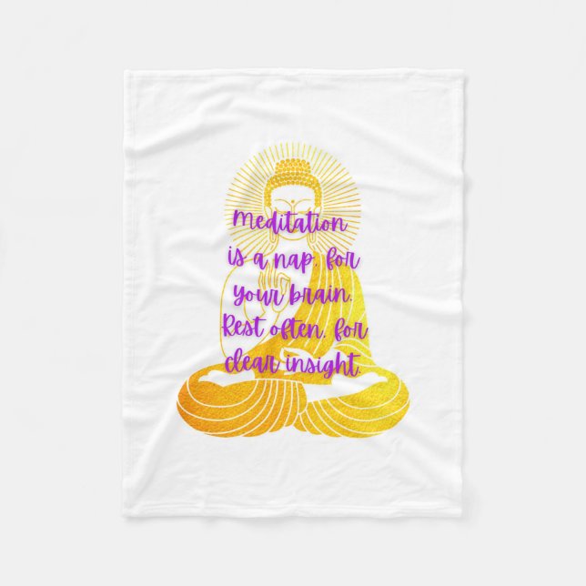 BuddhaToday Cozy Quotes Blanket #1 Fleecedecke (Vorderseite)