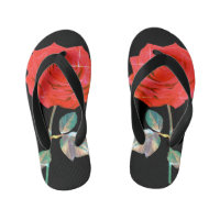 BuddhaToday Kids #4 Zen Rose Flip Flops