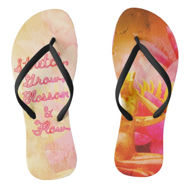 BuddhaTodayV3.pnk #2 "Walk in Peace" Flip Flops (Fußbett)