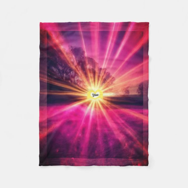 BuddhaTodayV4 #36 Gemütlicher Buddha Fleece Blanke (Vorderseite)