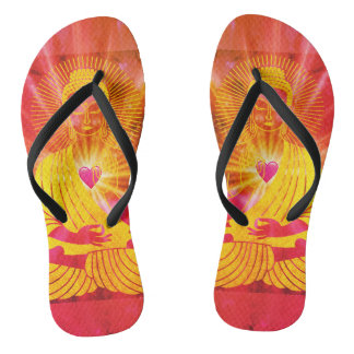 BuddhaTodayV4 #8 'Wandle in Frieden' Flip Flops