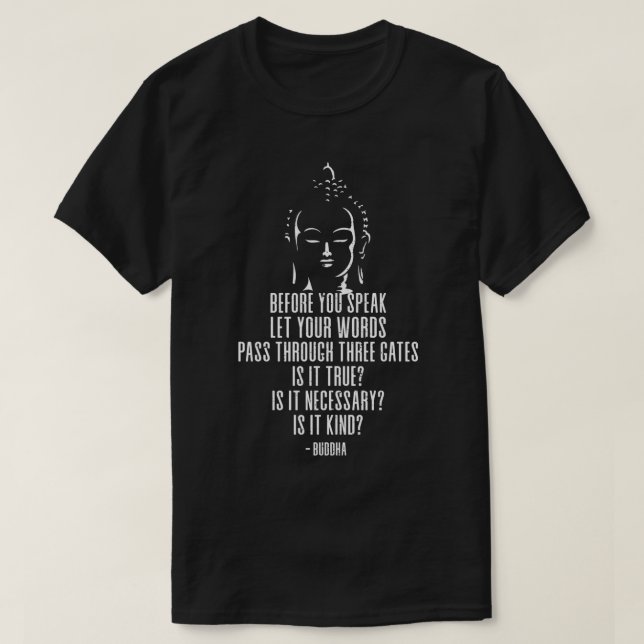 Buddhismus Buddha Yoga Om Meditation Namaste 6 T-Shirt (Design vorne)