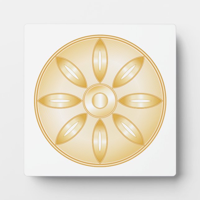 Buddhismus-Symbol Fotoplatte (Vorderseite)