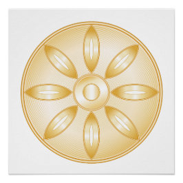 Buddhismus-Symbol Poster