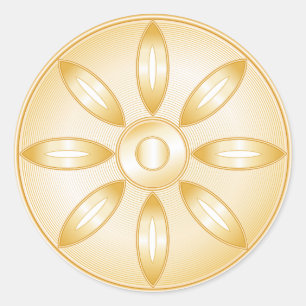 Buddhismus-Symbol Runder Aufkleber