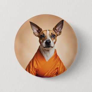 Buddhist Brazilian Terrier Button