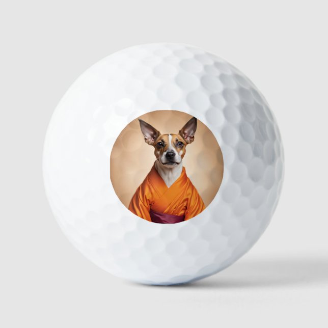 Buddhist Brazilian Terrier Golfball (Vorderseite)