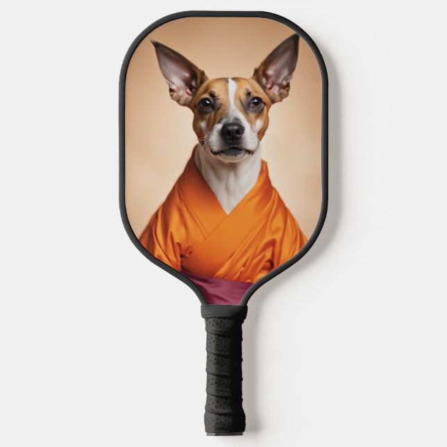 Buddhist Brazilian Terrier Pickleball Schläger (Vorderseite)