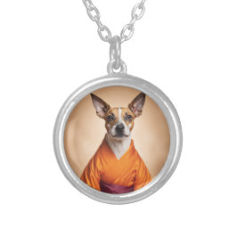 Buddhist Brazilian Terrier Versilberte Kette