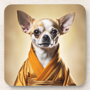 Buddhist Chihuahua Getränkeuntersetzer
