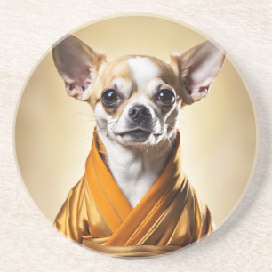 Buddhist Chihuahua Getränkeuntersetzer