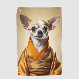 Buddhist Chihuahua Golfhandtuch