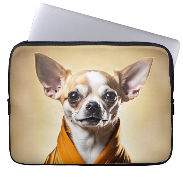 Buddhist Chihuahua Laptopschutzhülle (Vorderseite)