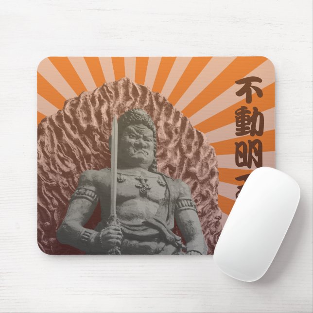 Buddhist Deity Fudo Myo-o Mousepad (Mit Mouse)