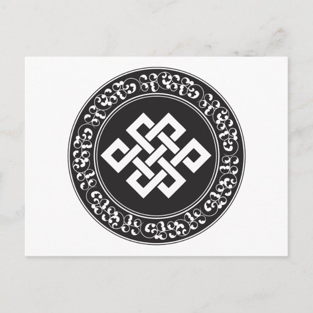 Buddhist Endless Knot Postkarte (Vorderseite)