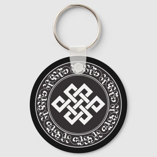 Buddhist Endless Knot Schlüsselanhänger (Vorderseite)