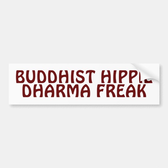 Buddhist Hippie Dharma Freak Autoaufkleber (Vorne)