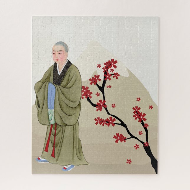 Buddhist Monk Jigsaw Puzzle (Vertikal)