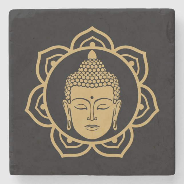 Buddhist Nirvana Day Steinuntersetzer (Vorderseite)