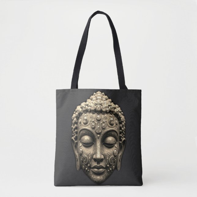 Buddhistisch inspirierte Maske Tasche (Vorderseite)