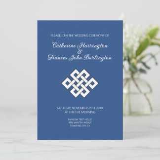 Buddhistische Endlosschleife Buddhistische Hochzei Einladung