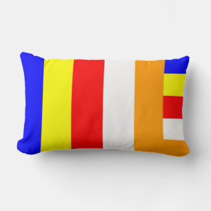 Buddhistische Flagge Lendenkissen