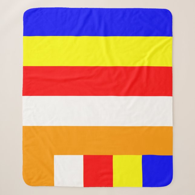 Buddhistische Flaggenfarben Buddhismus Symbolismus Sherpadecke (Vorderseite)