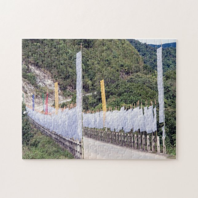Buddhistische Gebet-Flaggen - Bhutan, Himalaya, As (Horizontal)