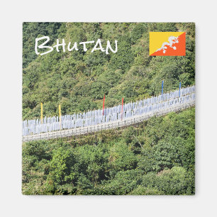 Buddhistische Gebetsfahnen - Bhutan Magnet