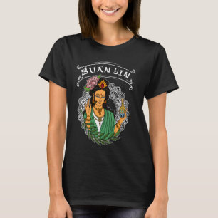Buddhistische Guanyin asiatische Meditation Chines T-Shirt