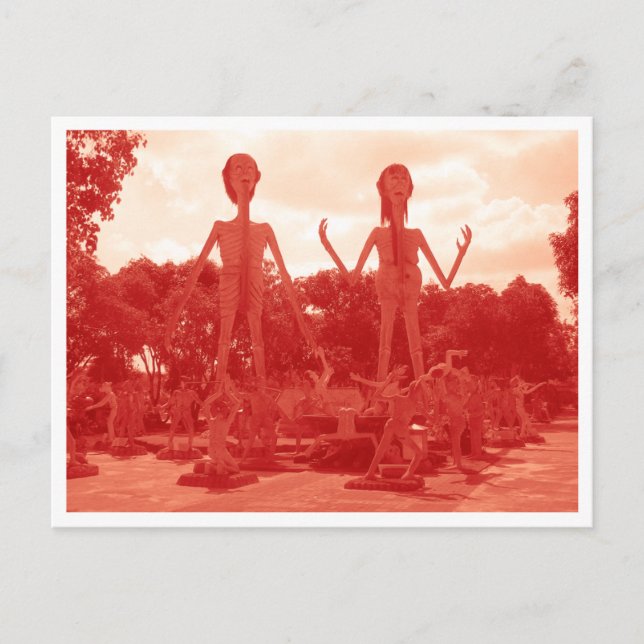 Buddhistische Hölle ... Thailand Postkarte (Vorderseite)