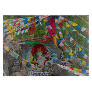 Buddhistische Malerei auf Felsen Schneidebrett