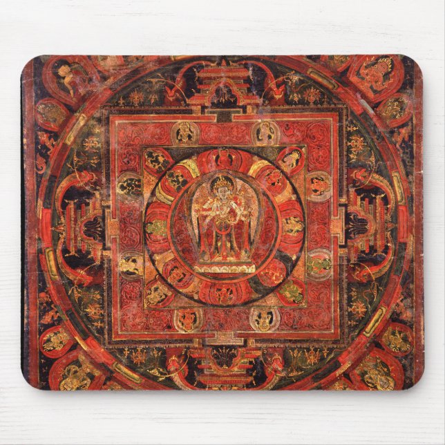 Buddhistische Mandala des Mitleids Mousepad (Vorne)