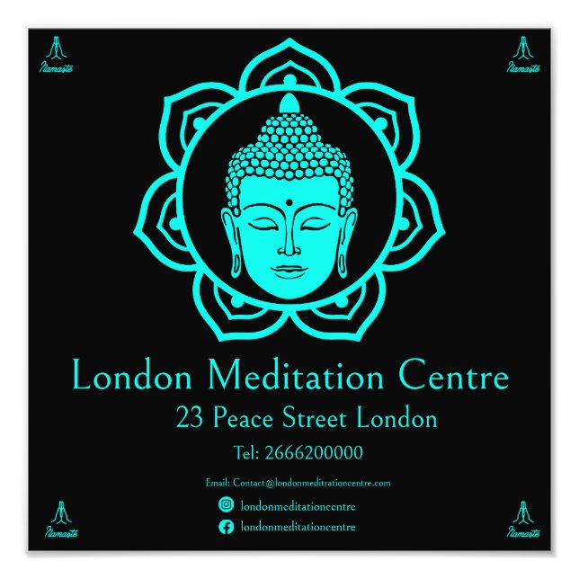 Buddhistische Meditation Fotodruck (Vorne)