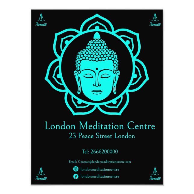 Buddhistische Meditation Fotodruck (Vorne)