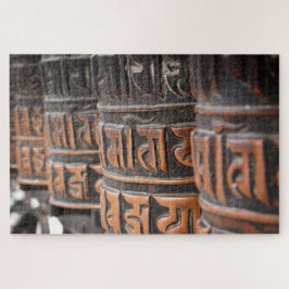 Buddhistische Messinggebetsräder