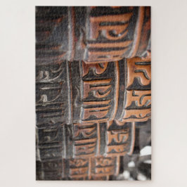 Buddhistische Messinggebetsräder