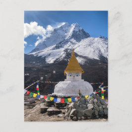 Buddhistische Schrein & Gebetsfahnen, Himalaya-Ber Postkarte