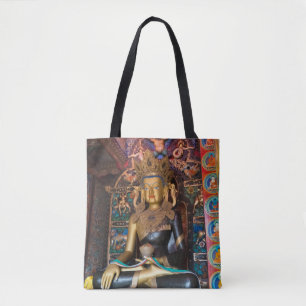Buddhistische Statue im Litang-Kloster Tasche