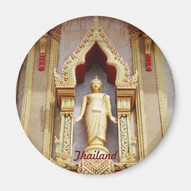 Buddhistische Statue Magnet (Vorne)
