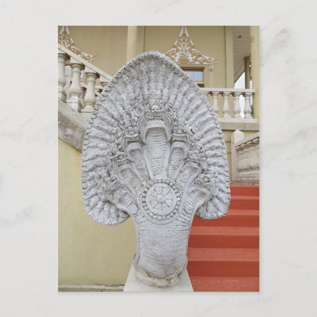 Buddhistische Statuette Postkarte (Vorderseite)