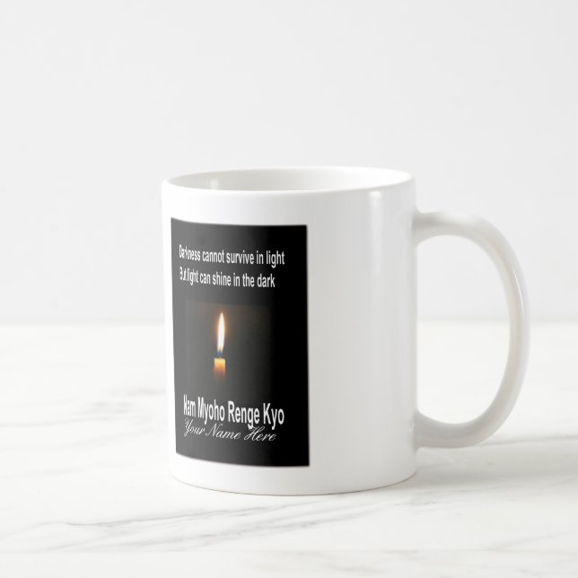 Buddhistische Tasse SGI - Wörter der Ermutigung (Rechts)