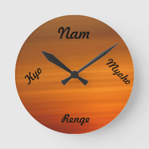 Buddhistische Uhr SGI - Nam Myoho Renge Kyo