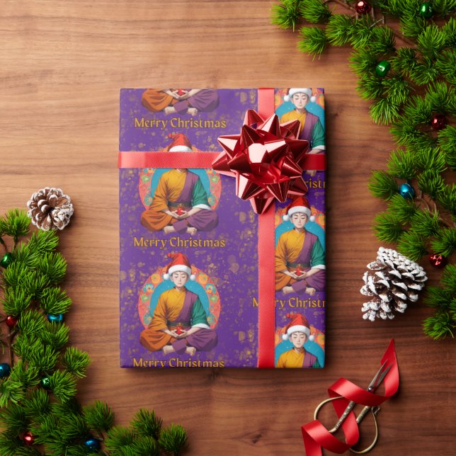 Buddhistische Weihnachten Geschenkpapier (Feiertagsgeschenk)