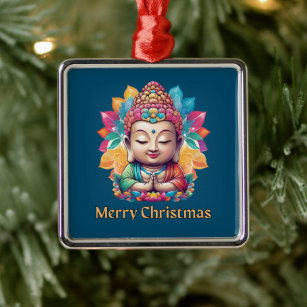 Buddhistische Weihnachten Ornament Aus Metall