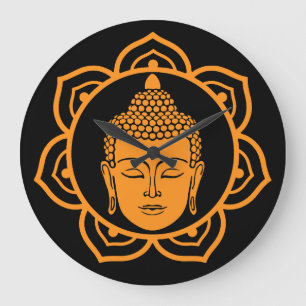 buddhistische Wohngestaltung Große Wanduhr