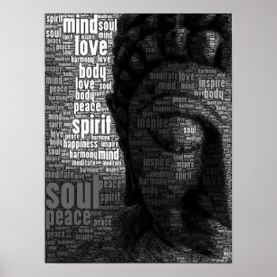 Buddhistische Wörter von Klugheit Poster