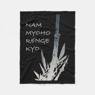 Buddhistische Zitate - Nam Myoho Renge Kyo - Buddh Fleecedecke