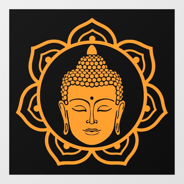 Buddhistische Zuhause-Wanddekoration Fensteraufkleber (Blatt)